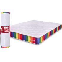 Colchão Viúva Vácuo Dupla Face Ortopédico Max Flowing 128x188cm BF Colchões Colchão Viúva Vácuo Dupla Face Ortopédico Max Flowing 128x188cm BF Colchões