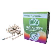 Colchete Broches Para Papeis Com 72 Unidades Iara