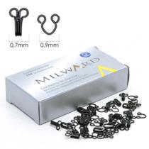 Colchete de Gancho N3 com 144 unidades Preto - Corrente