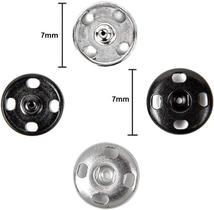 Colchete De Pressão N.1 Níquel 7Mm Cartela Com 36 Peças