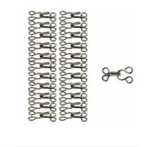 Colchete Gancho para Roupa 15mm Níquel com 24 unidades N.1