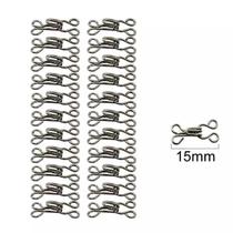 Colchete Gancho para Roupa Níquel 15mm com 24 unidades N.2