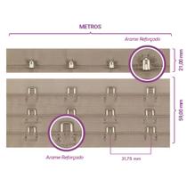 COLCHETE TRIPLO 3 FECHOS LINGERIE CINTA - reforçado x metro COLCHETE TRIPLO 3 FECHOS LINGERIE CINTA - reforçado x metro
