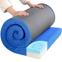 Colchón de Camping HOMBYS Portátil de Espuma Memory 72x61x7.6 cm