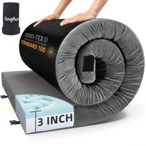 Colchón de Camping Kingfun con Espuma Viscoelástica CertiPUR-US de 8 cm de Grosor