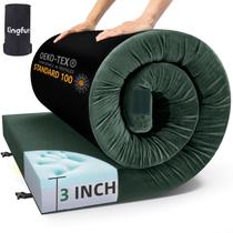 Colchón de Camping Kingfun de Espuma Viscoelástica CertiPUR-US 7.62 cm Verde Colchón de Camping Kingfun de Espuma Viscoelástica CertiPUR-US 7.62 cm Verde