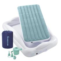 Colchón Inflable de Aire hiccapop para Niños con Protectores Laterales de 4 Lados