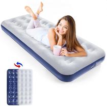 Colchón inflable para camping QDH con superficie de terciopelo