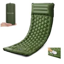 Colchón Inflable Toncoke Ultraligero 4.7 cm con Almohada y Bomba de Pie