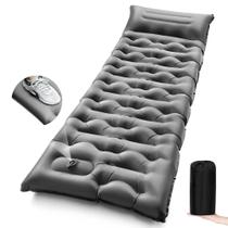Colchón para acampar LLUAII con almohada incorporada y bomba de pie Colchón para acampar LLUAII con almohada incorporada y bomba de pie