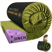 Colchón para Camping BDEUS de Espuma Viscoelástica de 7,62 cm Talla Individual