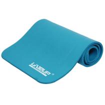 Colchonete 1,80m Tapete para Ginastica Yoga Ou Pilates Azul Liveup Sports