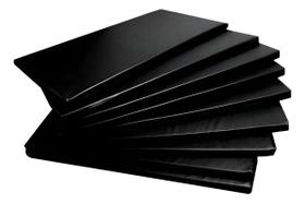 Colchonete 90x40x3 Academia Impermeável Fit Yoga Ginastica Preto