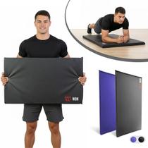 Colchonete Academia Pilates Yoga Exercícios 95x55x3cm WON Alta Densidade D80 Costura Reforçada Preto