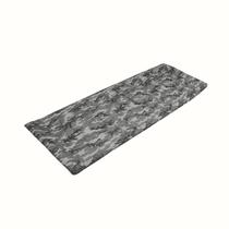 Colchonete Adventure Camping Acampamento Solteiro 180x60cm Camuflado Preto e Cinza Aguia