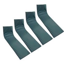 Colchonete Almofada Espreguiçadeira De Piscina Liso Verde Militar Musgo Escuro Impermeável 4 unidades