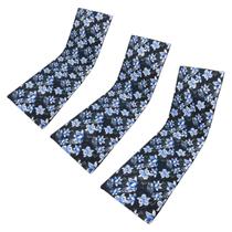Colchonete Almofadado de Espreguiçadeira Folha Azul Kit 3Uni