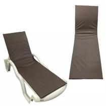 Colchonete Almofadado De Espreguiçadeira P/piscina Marrom Colchonete Almofadado De Espreguiçadeira P/piscina Marrom