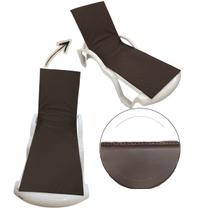 Colchonete Almofadado De Espreguiçadeira P/piscina Marrom - DreamInBox