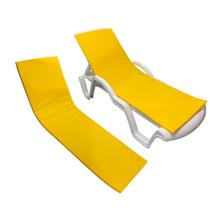 Colchonete Almofadado De Espreguiçadeira Piscina amarelo
