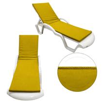 Colchonete Almofadado De Espreguiçadeira Piscina amarelo