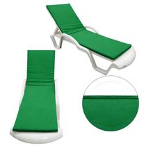 Colchonete Almofadado De Espreguiçadeira Piscina Verde Liso