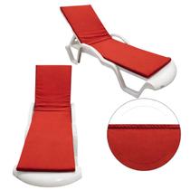 Colchonete Almofadado De Espreguiçadeira Vermelho