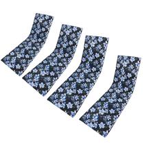 Colchonete Almofadado Espreguiçadeira Kit 4Unid Folha Azul