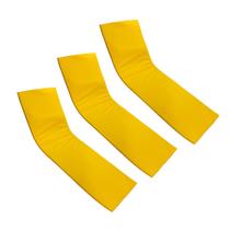 Colchonete Almofadado Espreguiçadeira Piscina Amarelo Liso 3un