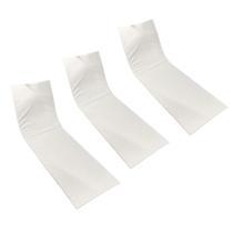 Colchonete Almofadado Espreguiçadeira Piscina Branco Liso 3un