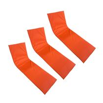 Colchonete Almofadado Espreguiçadeira Piscina Laranja Liso 3un