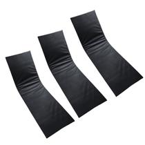 Colchonete Almofadado Espreguiçadeira Piscina Preto black Liso 3un