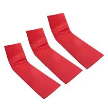 Colchonete Almofadado Espreguiçadeira Piscina Vermelho Liso 3un