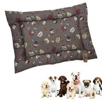 Colchonete Cama Almofada de Tecido Reforçado para Pet G Caminha Cachorro 83x61cm