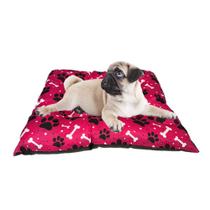 Colchonete Cama Caminha Almofada Pet Impermeável Cães Rosa