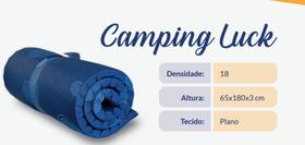 colchonete camping luck solteiro 65x180x3cm luckspuma