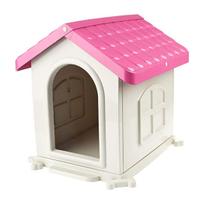 Colchonete + Casa Plastica Desmontável Pet Injet N3 Rosa