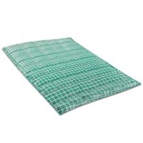 Colchonete Casal 190x130cm Com Bolsa Para Transporte Xadrez Verde - Emcompre Colchonete Casal 190x130cm Com Bolsa Para Transporte Xadrez Verde - Emcompre