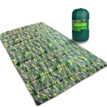 Colchonete Casal Camuflado 190x130cm Com Bolsa Para Transporte - Emcompre