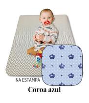 Colchonete Colchão Infantil Para Bebê 90X60 Coroa ul