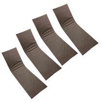 Colchonete De Espreguiçadeira De Piscina Liso Marrom 4un