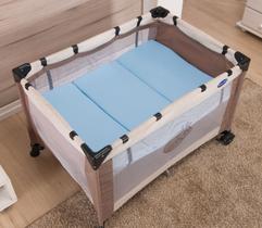 Colchonete dobrável p/ berço cercado baby joy liso premium
