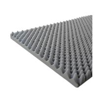 Colchonete Espuma Caixa de Ovo Solteiro D33 Chumbo - Natural