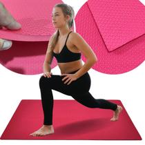 Colchonete EVA 100X50cm Altura Grossa 10MM Diversas Cores Cinza Preto Azul Rosa para Academia Atividades Físicas Exercícios Yoga Cross Anti Impacto