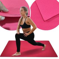 Colchonete EVA 100X50cm Altura Grossa 10MM Diversas Cores Cinza Preto Azul Rosa para Academia Atividades Físicas Exercícios Yoga Emborrachado