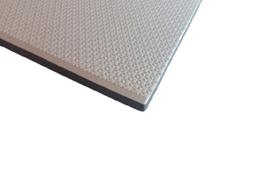 Colchonete Eva Tapete 100x50x2cm 20mm Bicolor Cinza E Preto