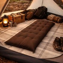 Colchonete Futon 1,70x60 Espreguiçadeira Almofada Grande Confortável Multiuso Cores:Marrom
