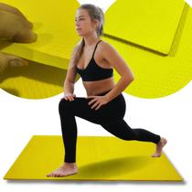 Colchonete Ginastica Academia Solteiro 100x50cm Eva Grosso de 10mm para Escola Yoga Exercícios Funcionais Alongamento Diversas Cores