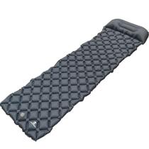 Colchonete Inflável Isolante Térmico Guepardo Dott para Camping e Trilhas com Travesseiro Incorporado Azul
