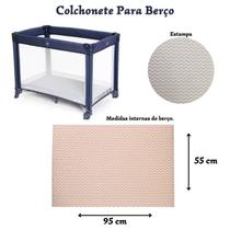 Colchonete Macio Para Berço Desmontavel Chiqueirinho 95x55 - Marphi Comercial